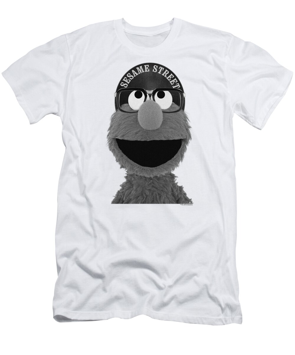 T-Shirt featuring the digital art Sesame Street - Elmo Lee by Brand A