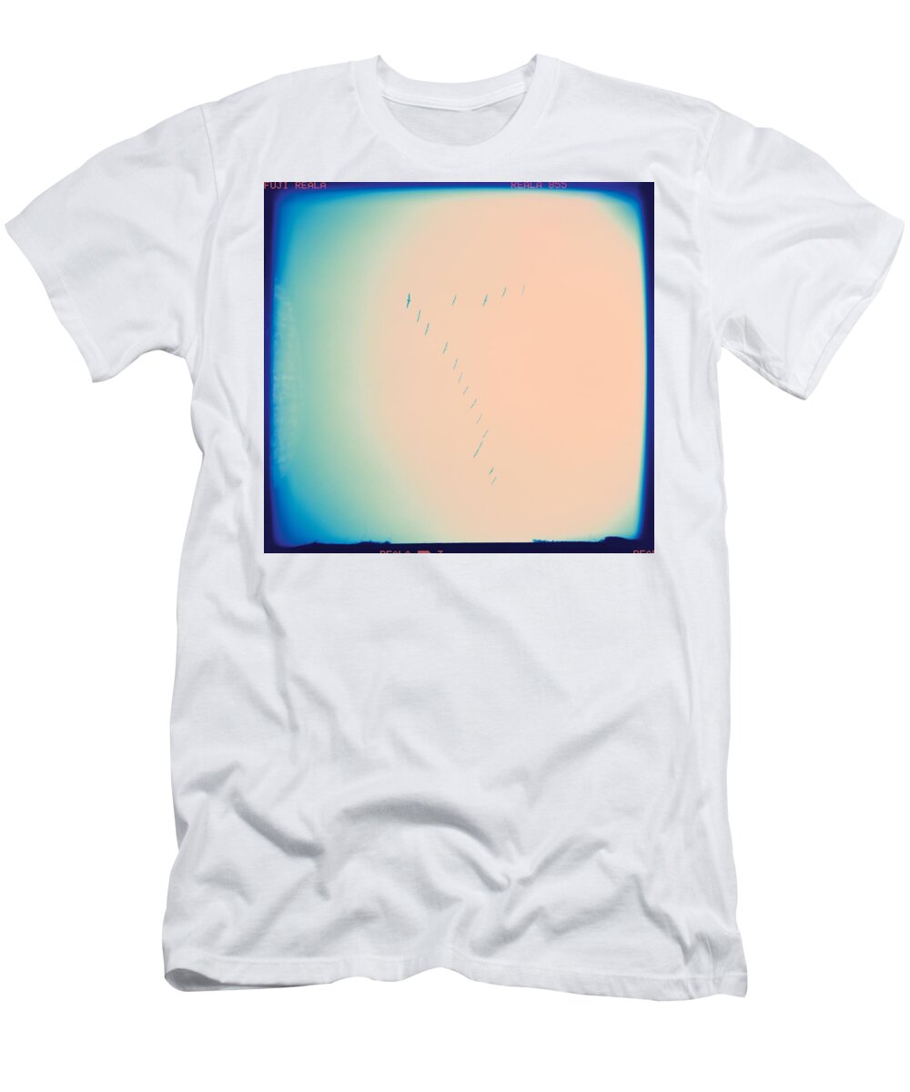 Seagulls T-Shirt featuring the photograph Seven Sky by Carol Whaley Addassi