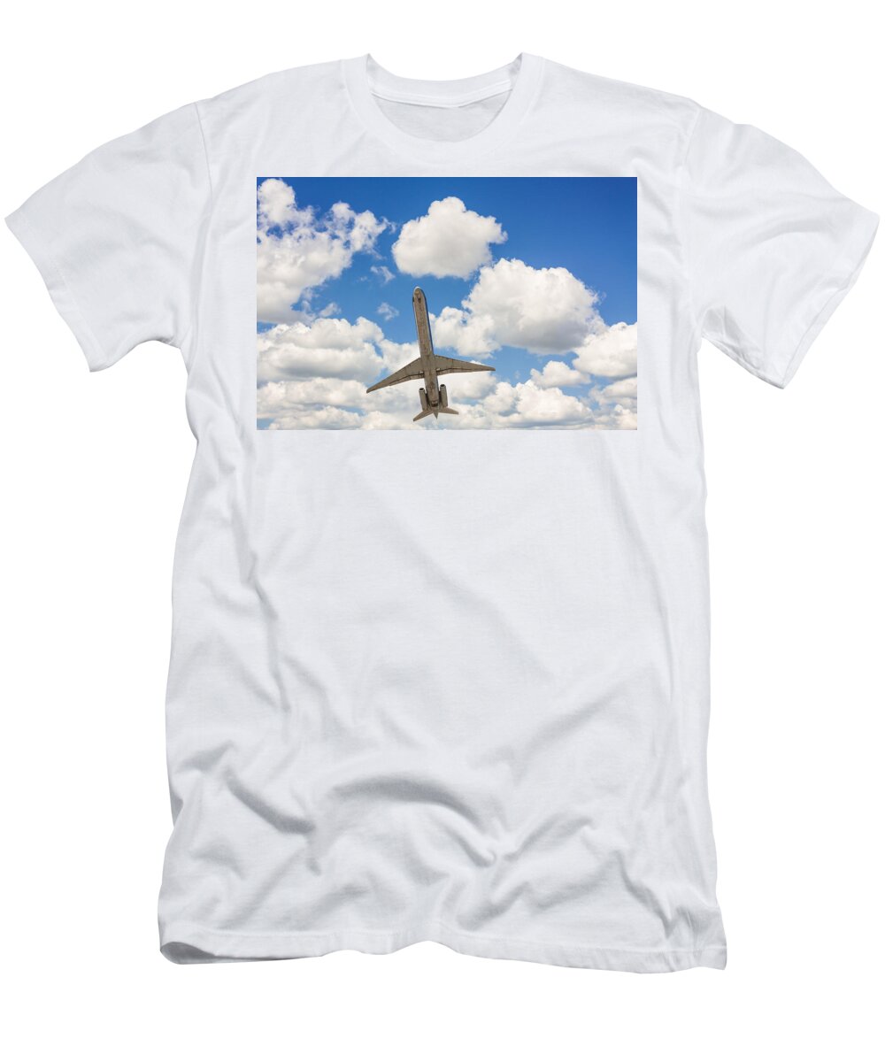 Blue T-Shirt featuring the photograph Silver Bird by Semmick Photo