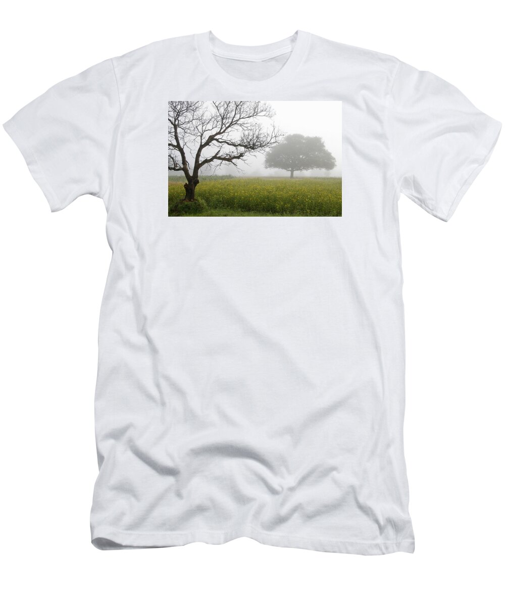 Landscape T-Shirt featuring the photograph SKC 0058 Contrasty trees by Sunil Kapadia