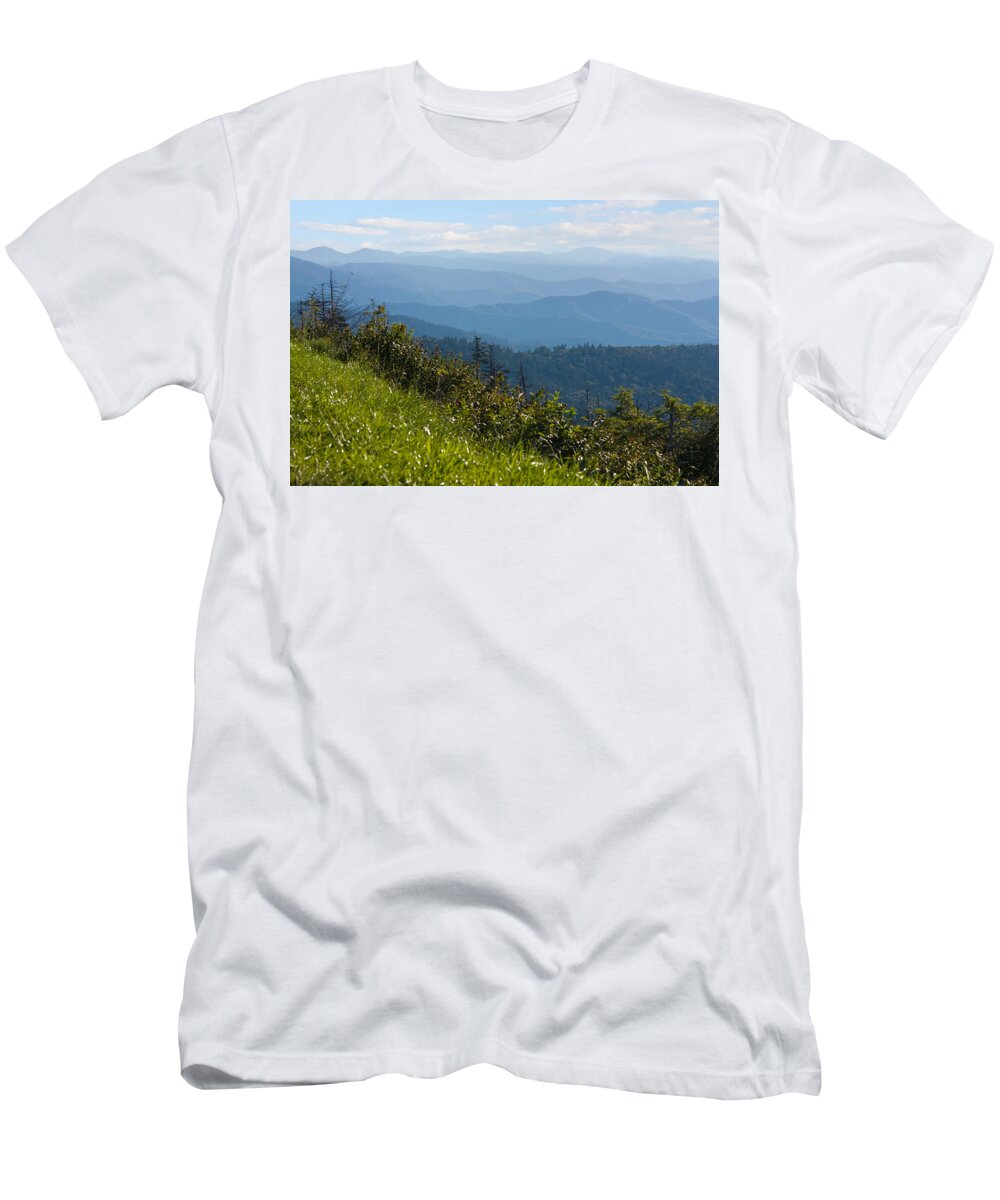 Great Smoky Mountains National Park T-Shirt featuring the photograph Smoky Mountains View by Melinda Fawver