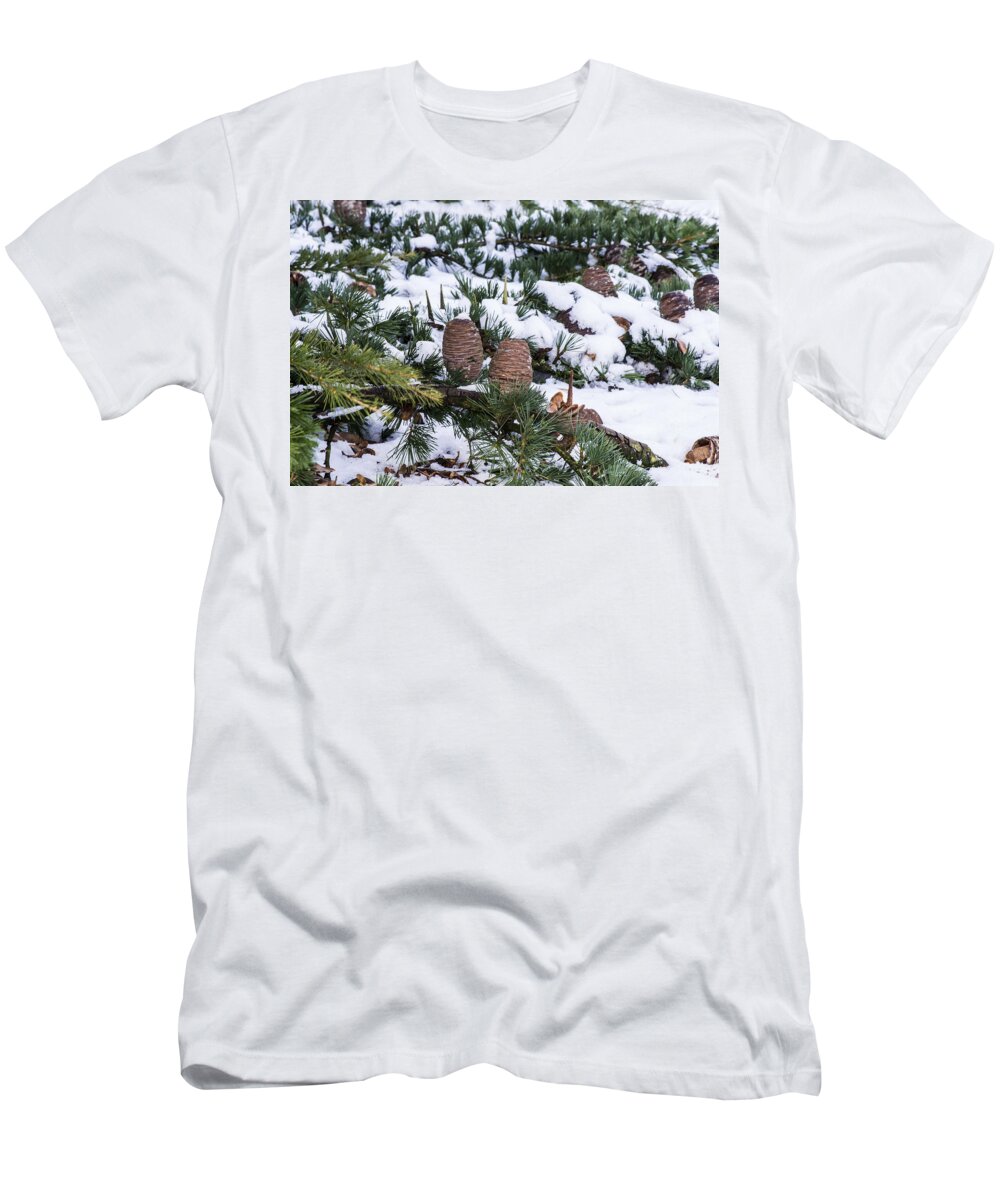 Snow T-Shirt featuring the photograph Snow Cones by Spikey Mouse Photography