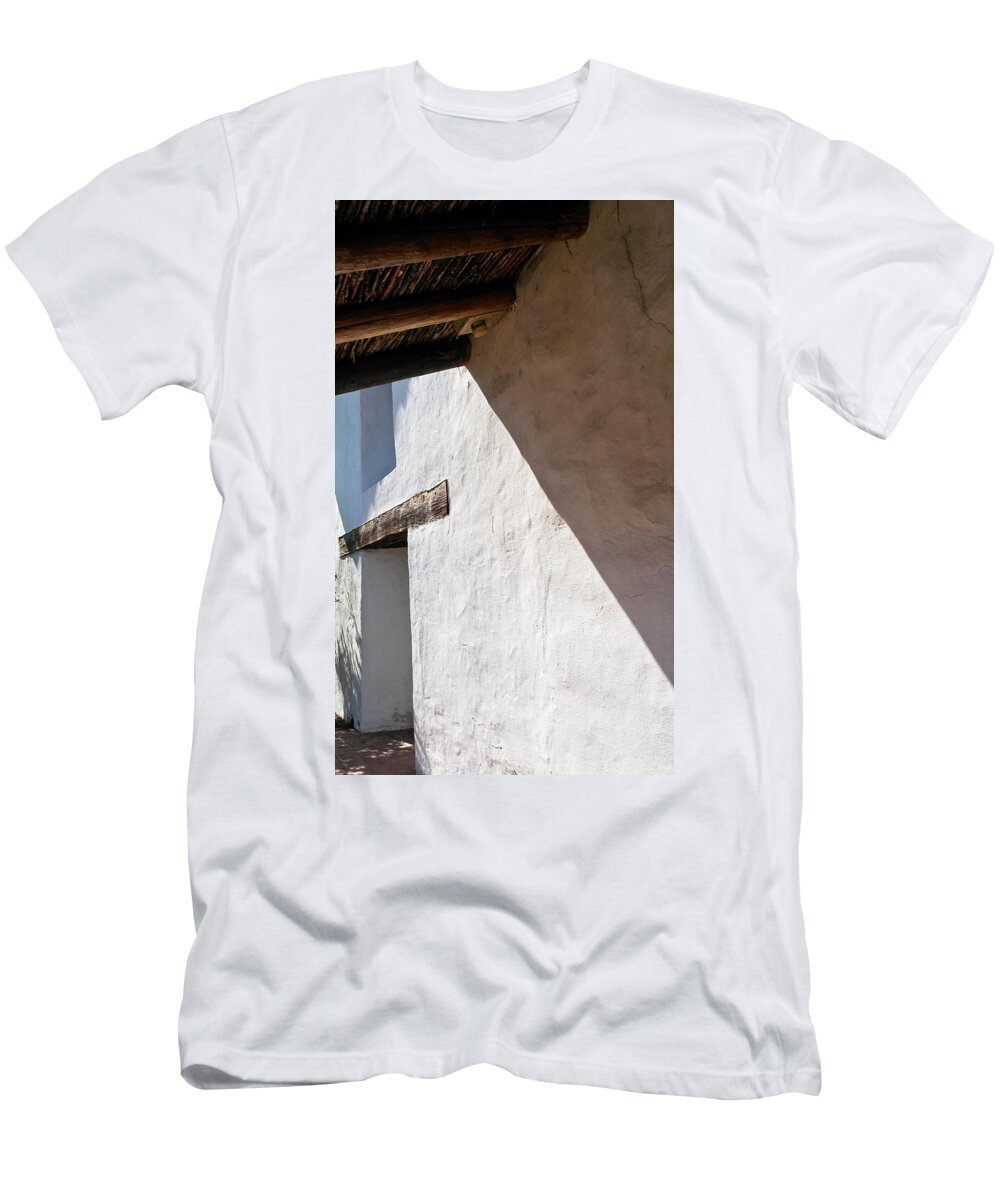 Solano Mission T-Shirt featuring the photograph Solano Mission Doorway by Michele Myers