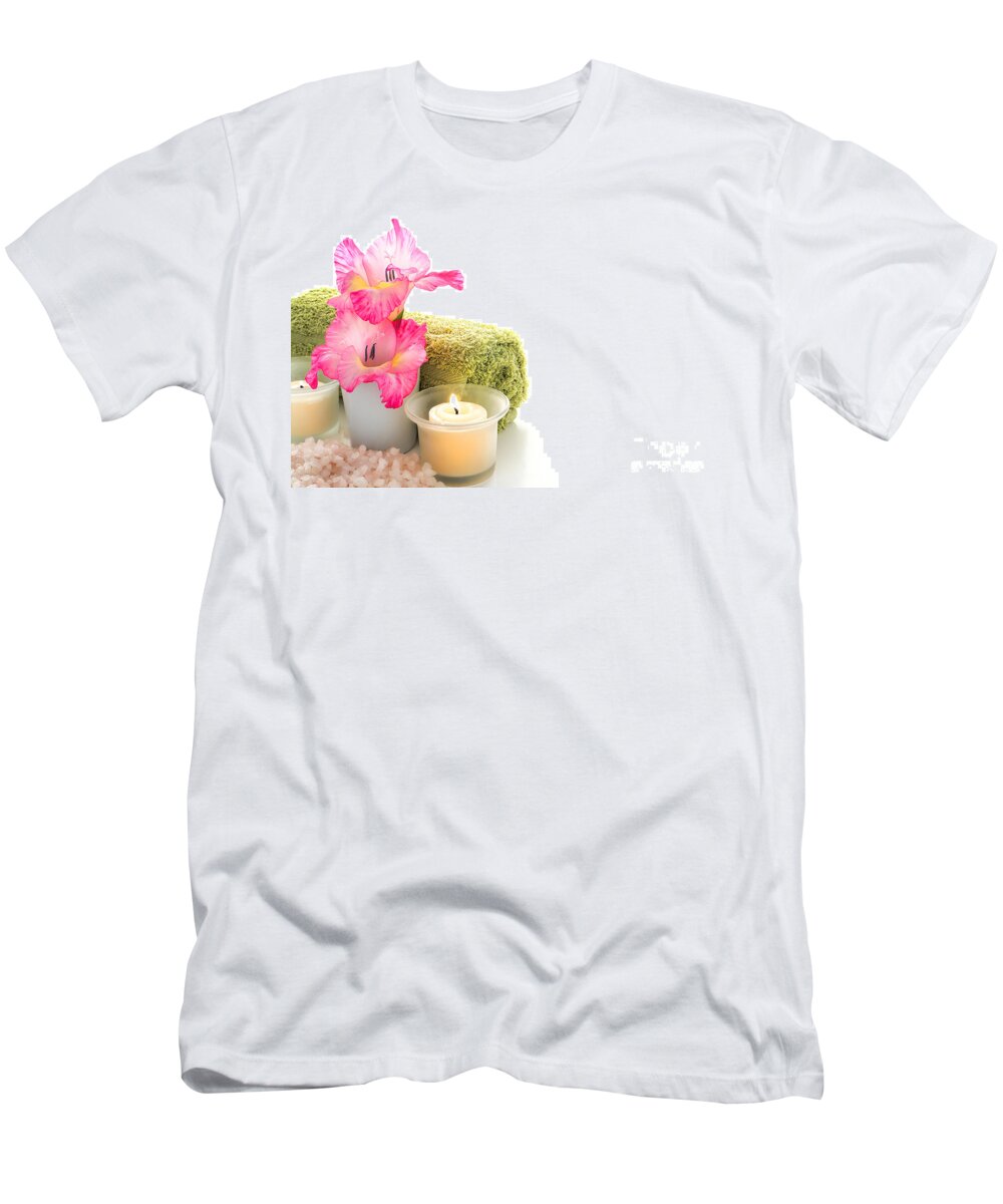 Aromatherapy T-Shirt featuring the photograph Spa Welcome by Olivier Le Queinec