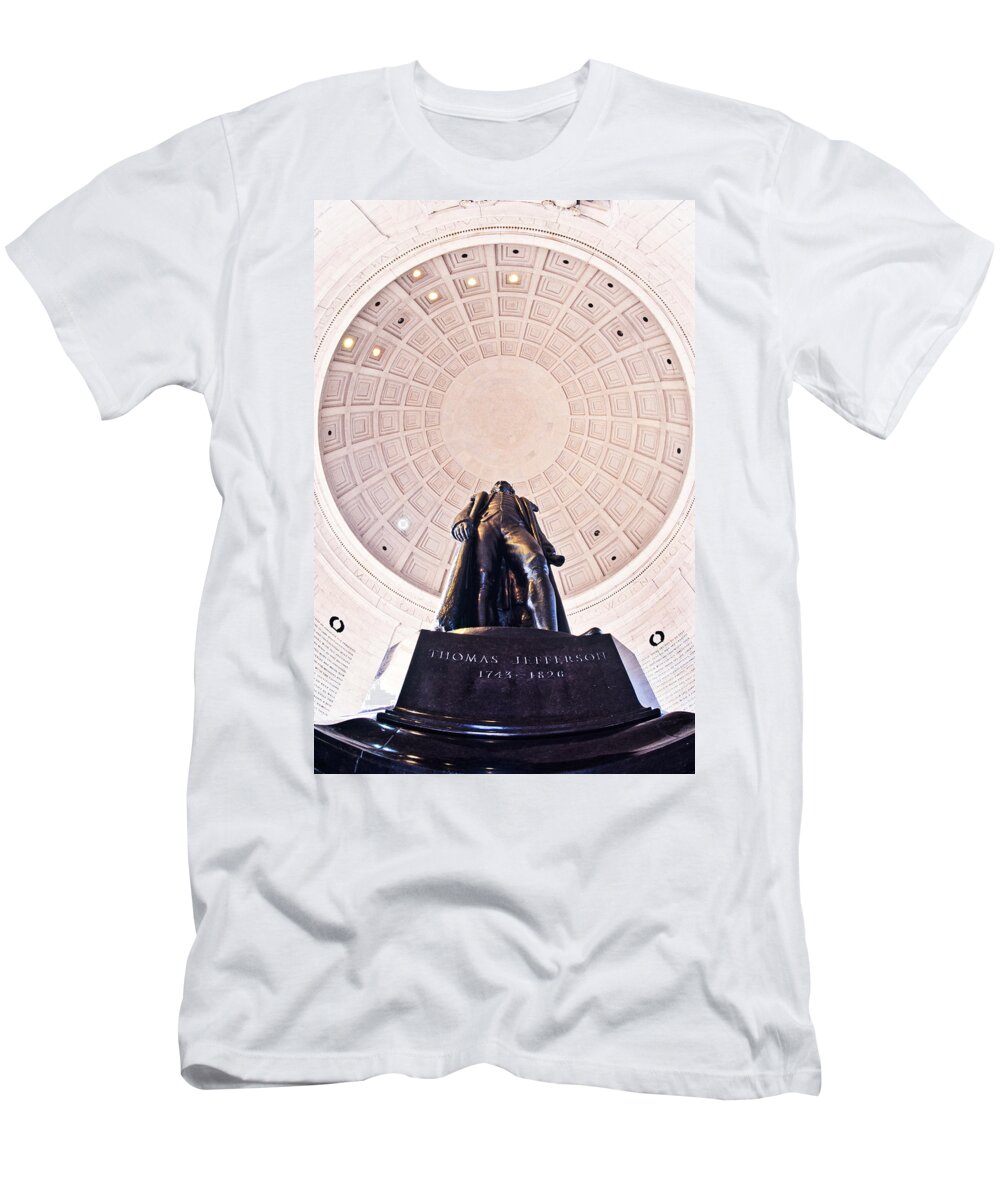 Photography T-Shirt featuring the photograph Statue Of Thomas Jefferson by Panoramic Images