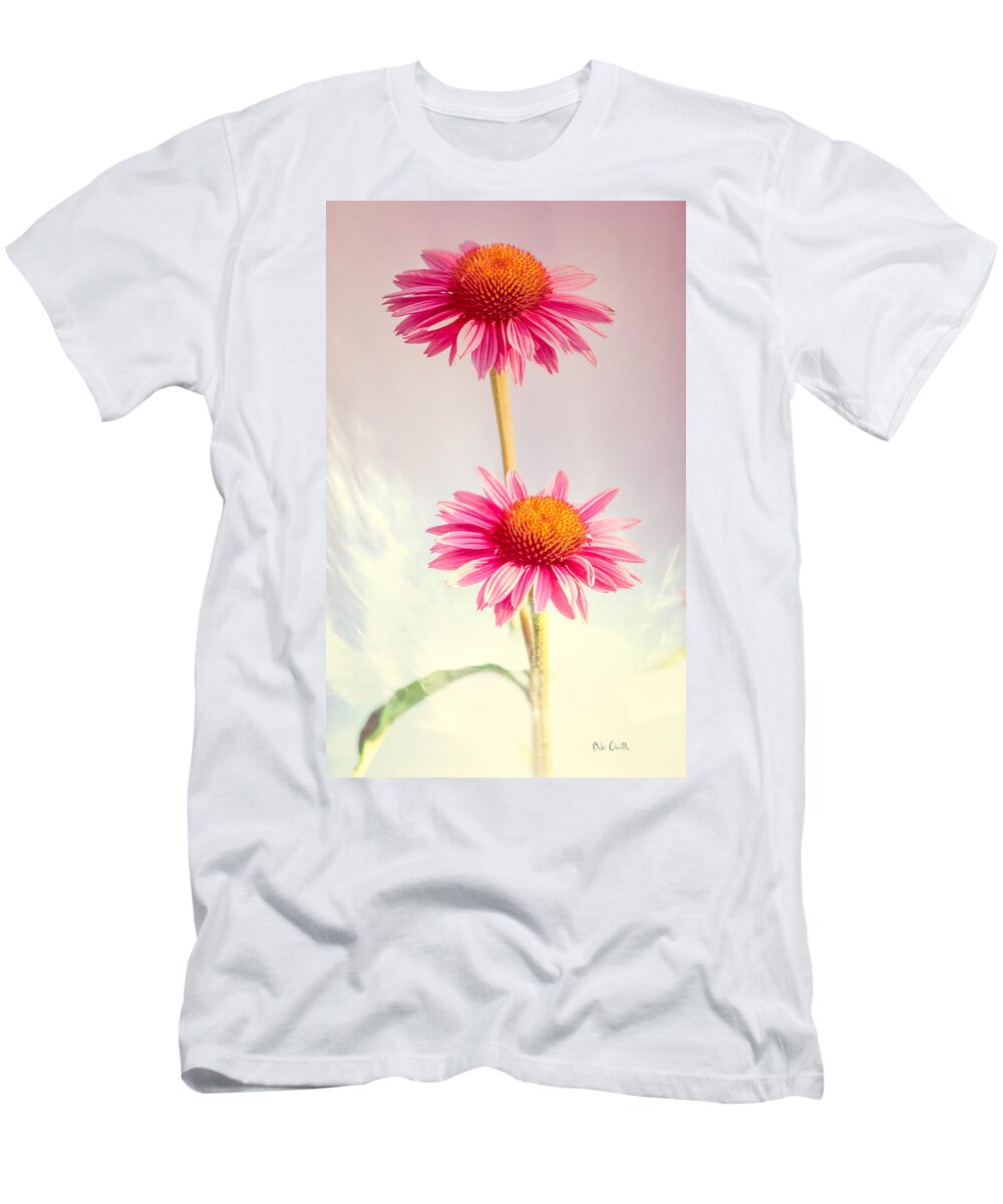 Flower T-Shirt featuring the photograph Summer Impressions Cone flowers by Bob Orsillo