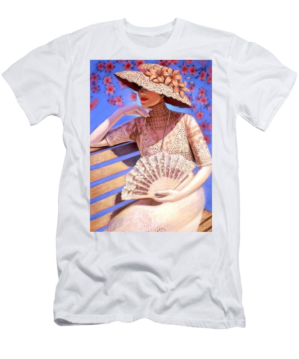 Woman T-Shirt featuring the painting Summer Time by Sue Halstenberg