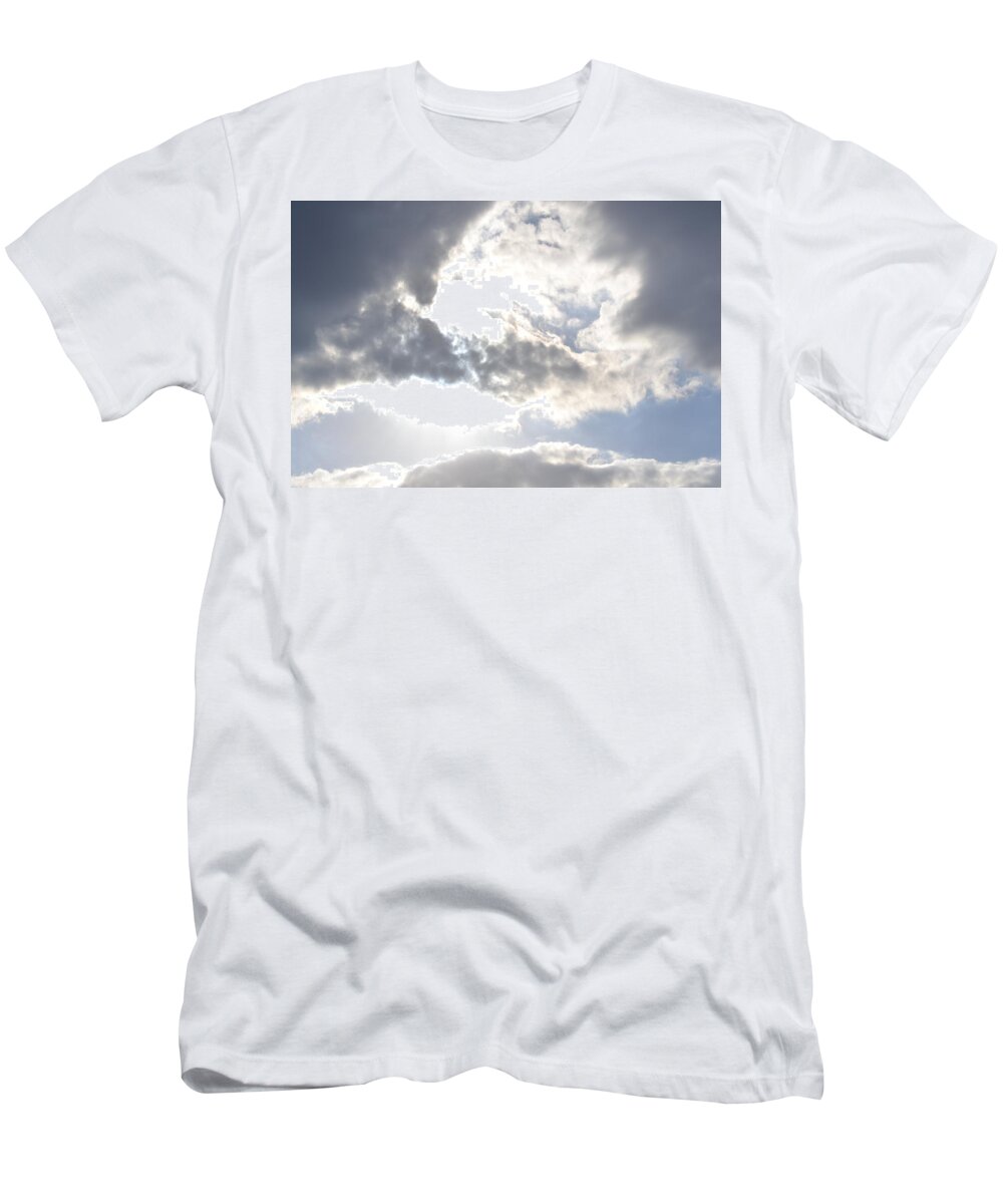 Sunshine T-Shirt featuring the photograph Sunshine Through the Clouds by Tara Potts