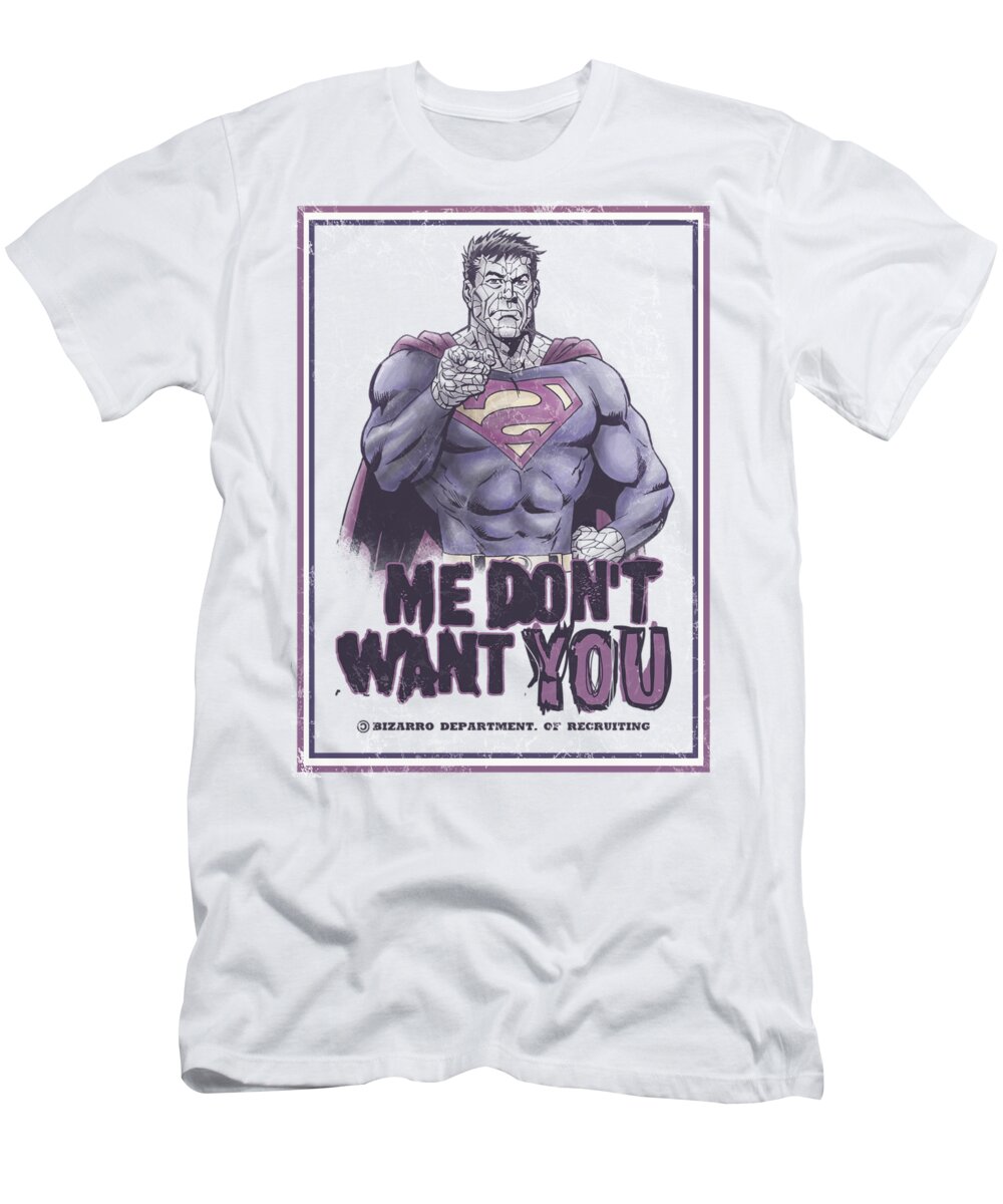 Superman T-Shirt featuring the digital art Superman - Don't Want You by Brand A