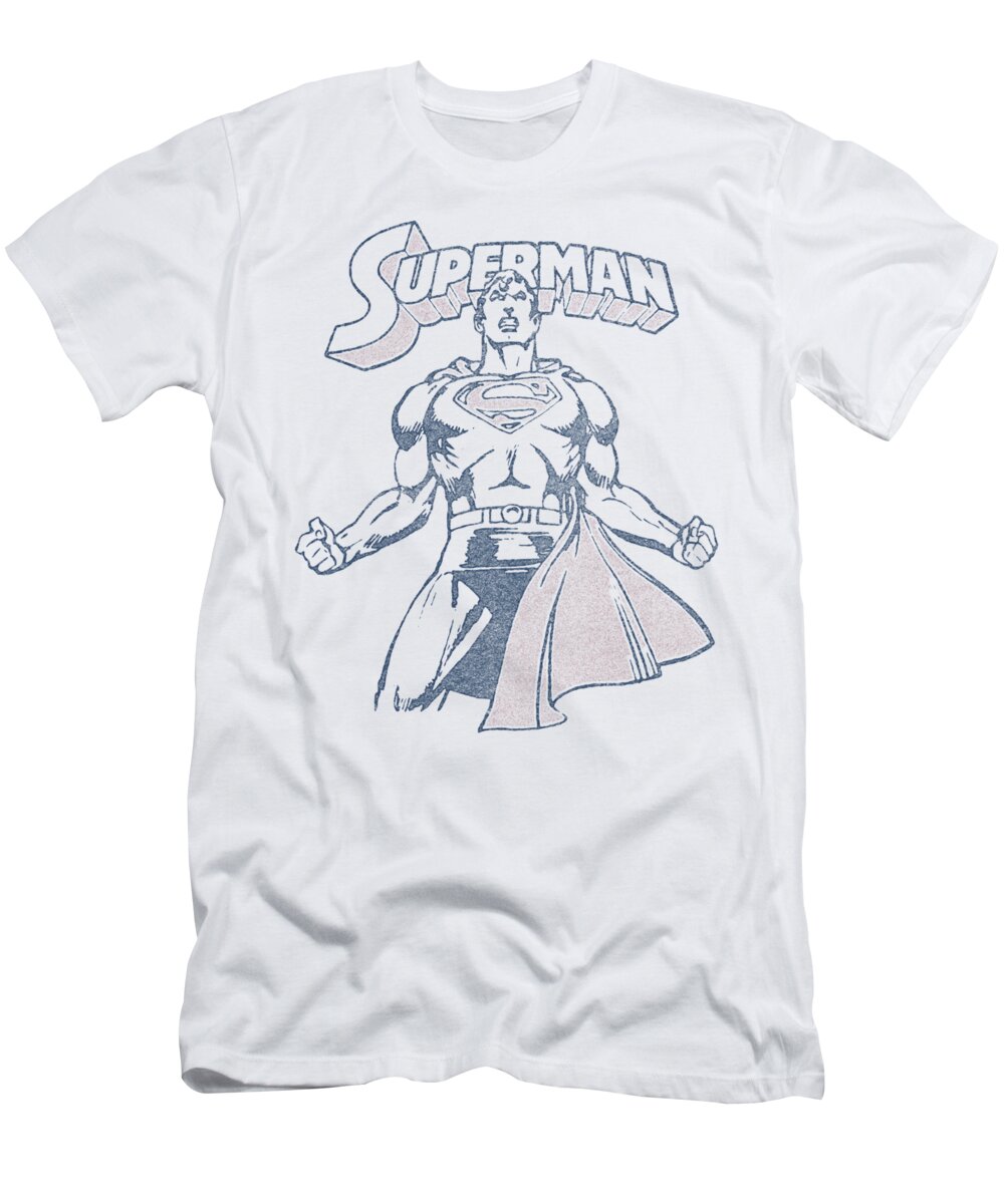 Superman T-Shirt featuring the digital art Superman - Get Some by Brand A