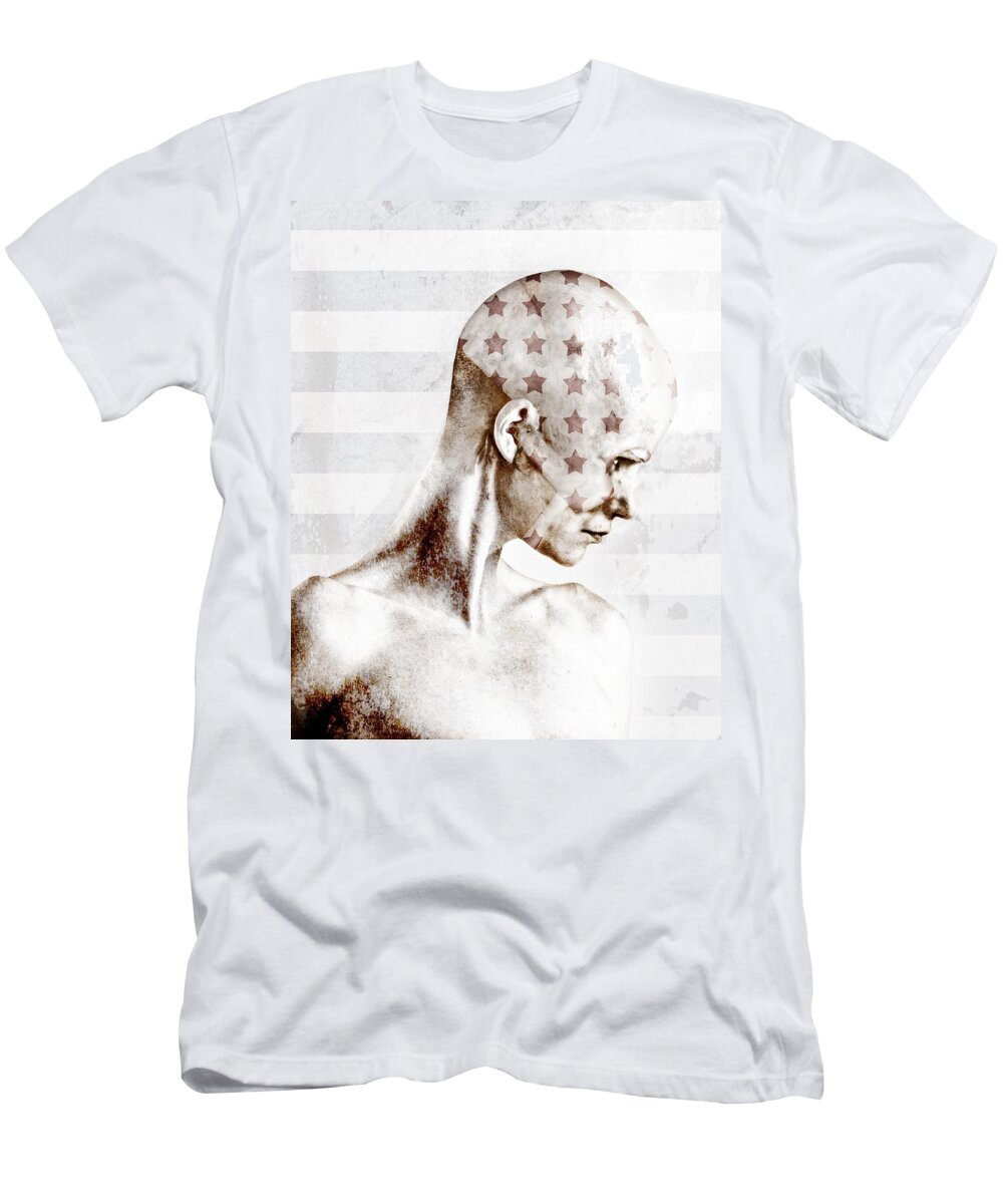 Science Fiction T-Shirt featuring the photograph Swimmer by Johan Lilja