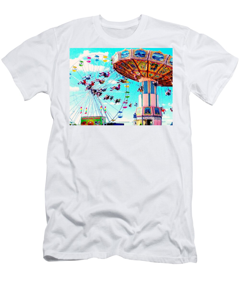 Colorful T-Shirt featuring the photograph Swingers Have More Fun by Beth Saffer