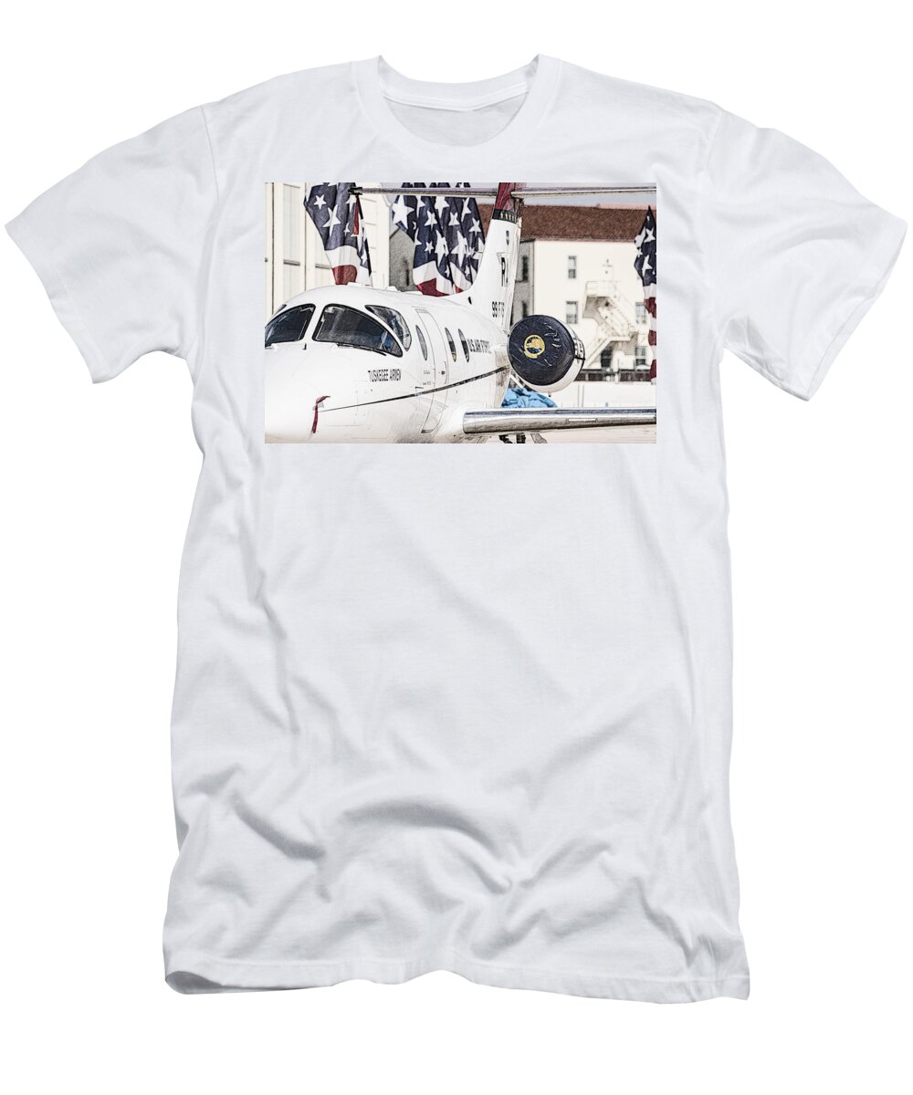 Transportation T-Shirt featuring the photograph T-1A Jayhawk by Melinda Ledsome
