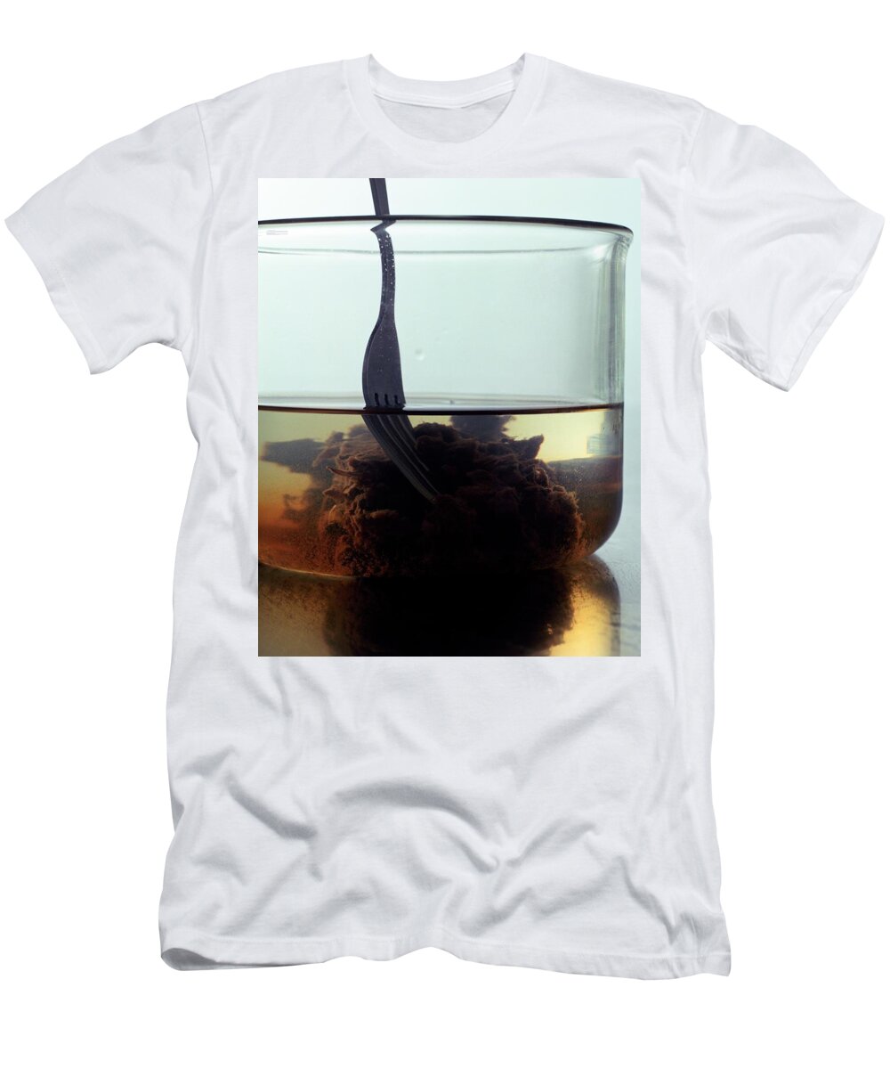 Cooking T-Shirt featuring the photograph Tamarind Powder Floating In Water by Romulo Yanes