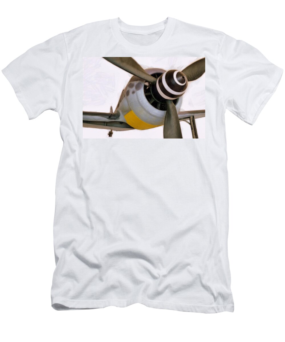 German Aircraft T-Shirt featuring the photograph The Butcher Bird by Michelle Calkins