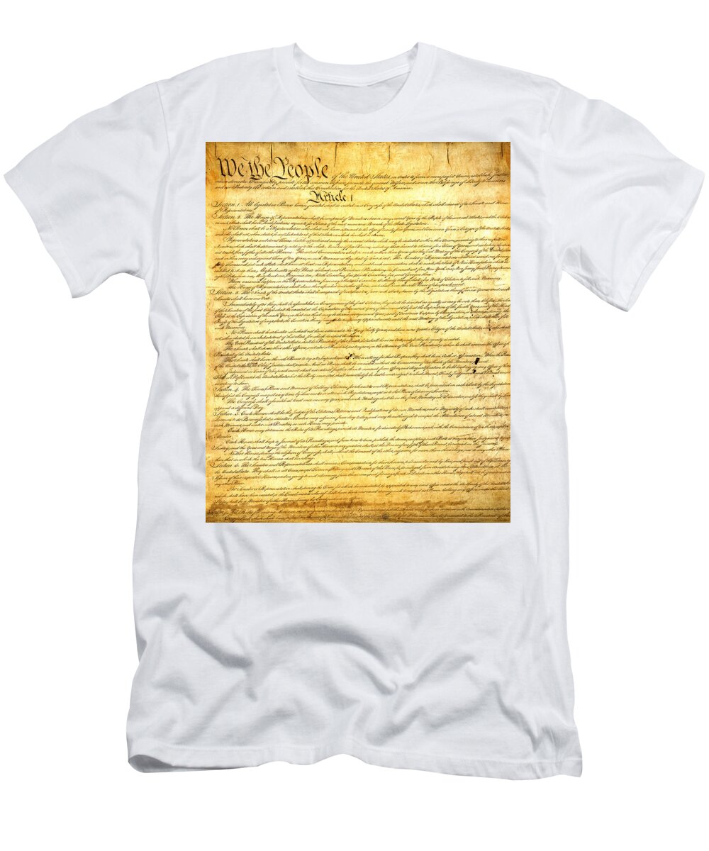 Catastrofe Onbekwaamheid oogsten The Constitution of the United States of America T-Shirt by Design Turnpike  - Pixels