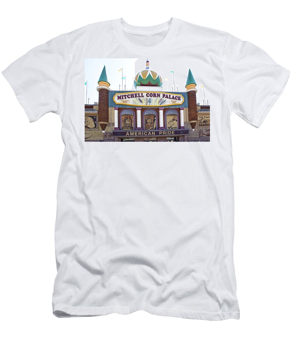 Art T-Shirt featuring the photograph The Corn Palace in Mitchell South Dakota by Randall Nyhof