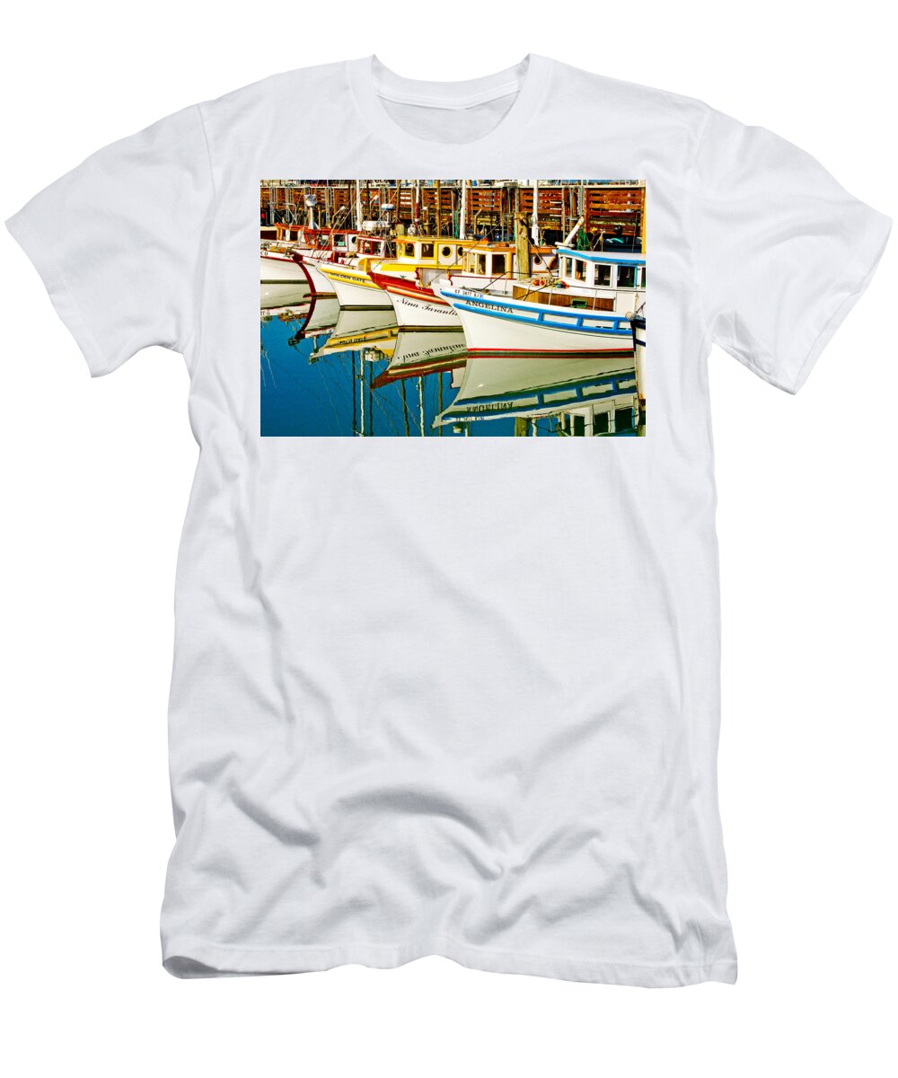 Crab Fleet T-Shirt featuring the photograph The Crab Fleet by Bill Gallagher
