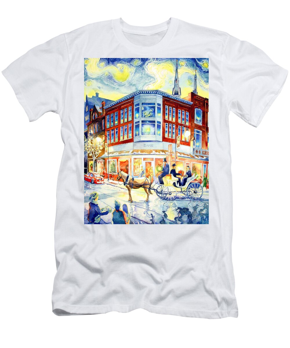 Watercolor T-Shirt featuring the painting The Gift by Mick Williams