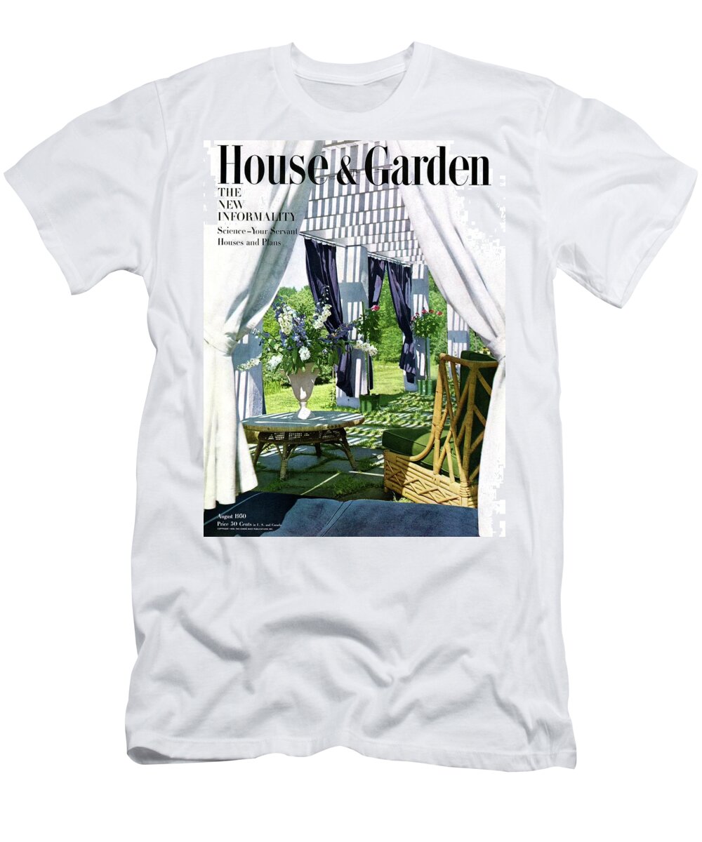 House And Garden T-Shirt featuring the photograph The Horsts Garden by Horst P. Horst