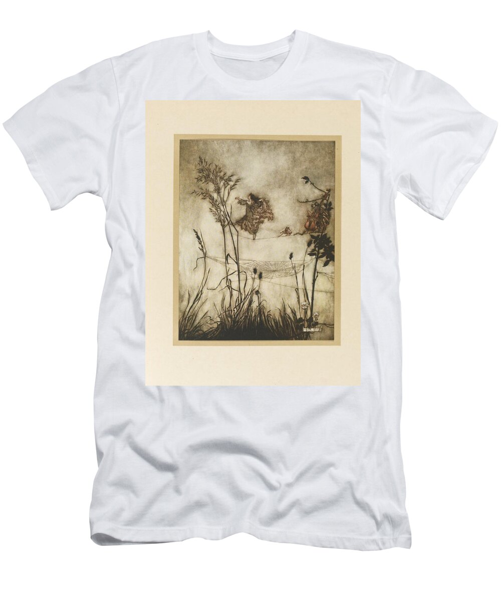 Arthur Rackham T-Shirt featuring the painting The Ingoldsby Legends by Celestial Images