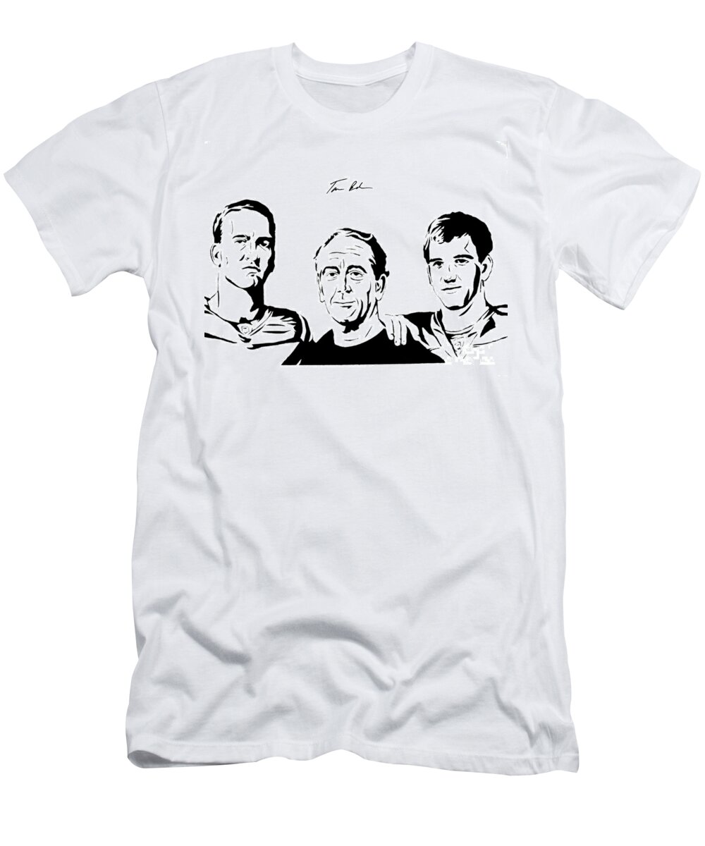 Archie T-Shirt featuring the painting the Mannings by Tamir Barkan