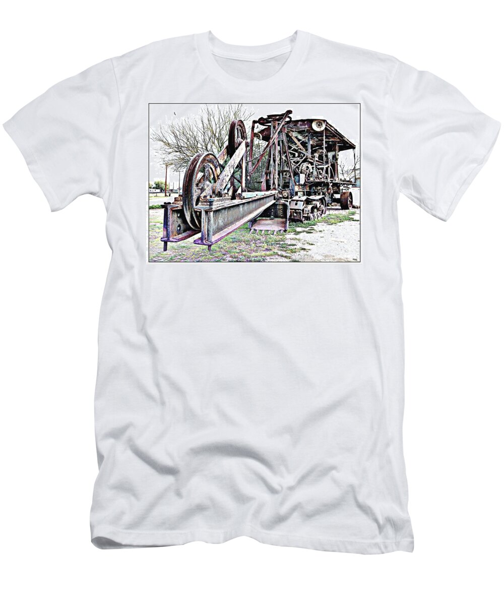 Railroad T-Shirt featuring the photograph The Steam Shovel by Glenn McCarthy Art and Photography