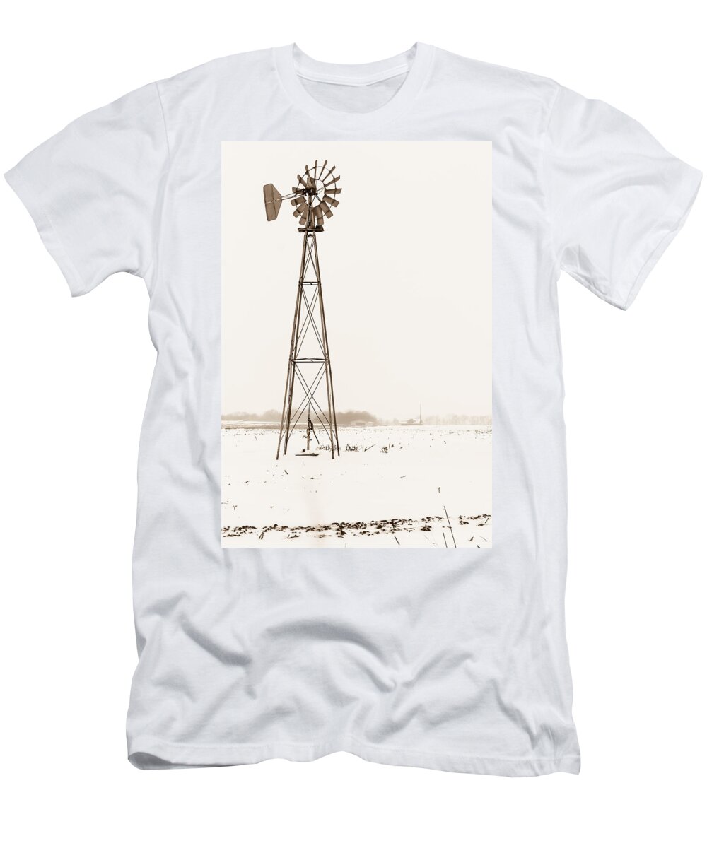 Indiana T-Shirt featuring the photograph The Windmill by Ron Pate