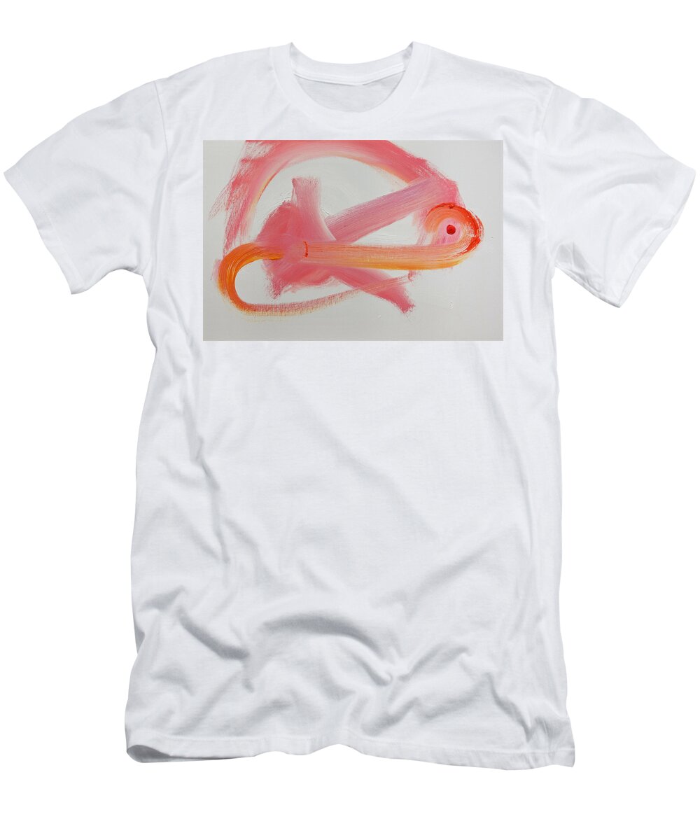 Hip Hop T-Shirt featuring the painting Thrill On White by Charles Stuart