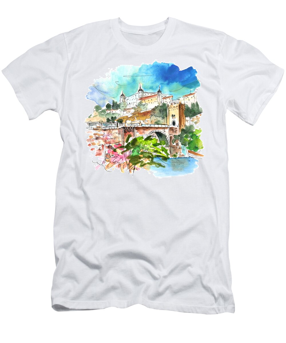 Travel T-Shirt featuring the painting Toledo 01 by Miki De Goodaboom