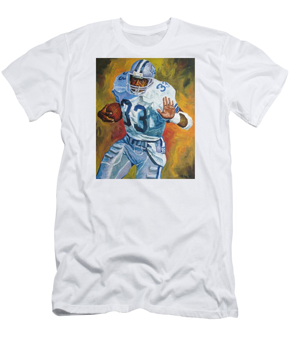 Tony Dorsett - Dallas Cowboys T-Shirt by Mike Rabe - Fine Art America