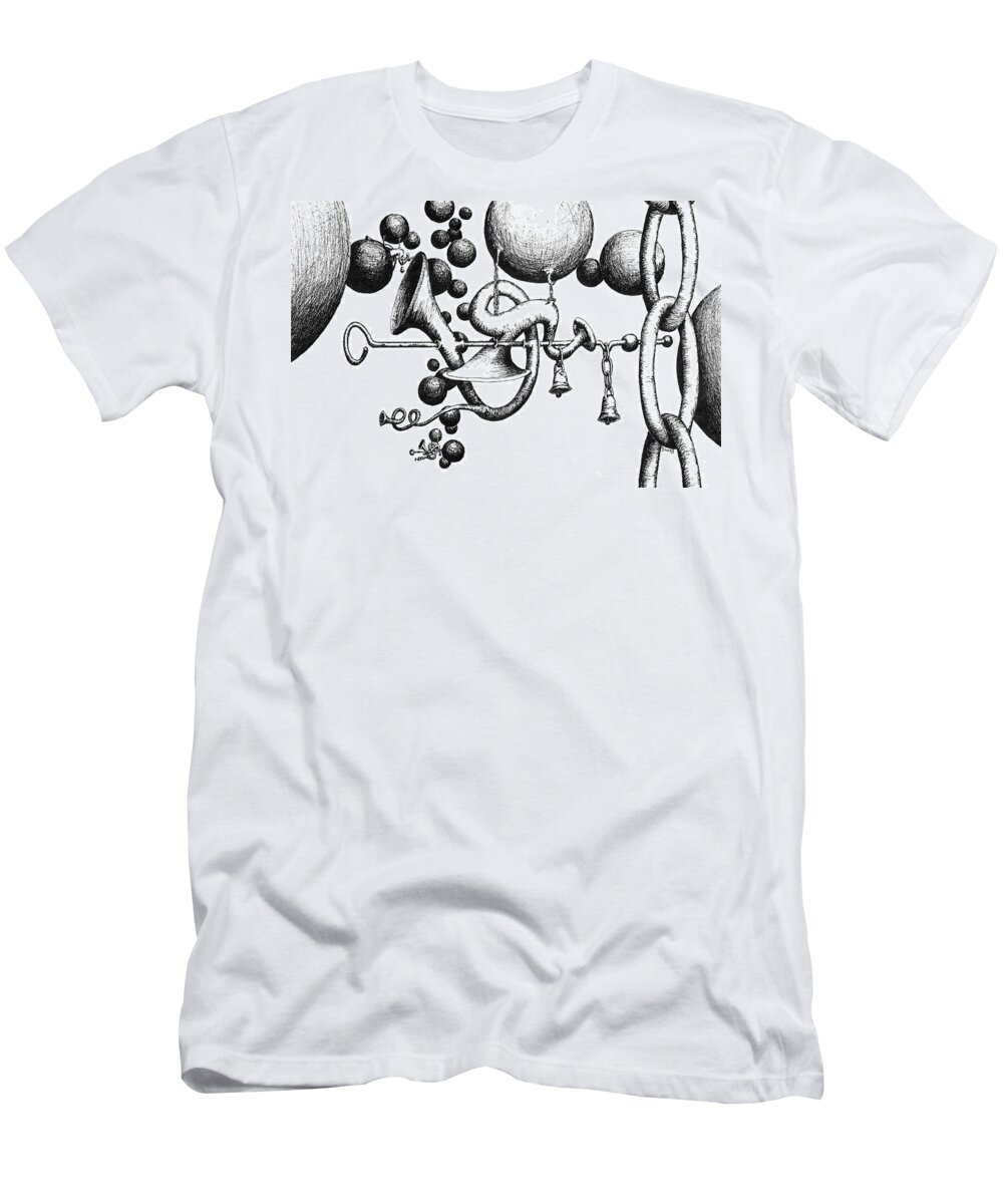 Ball T-Shirt featuring the drawing Toot Toot by Sam Sidders