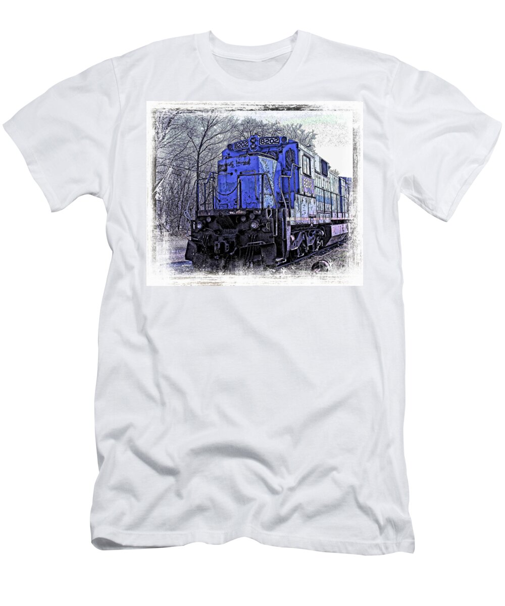Transportation T-Shirt featuring the photograph Train Series by Marcia Lee Jones