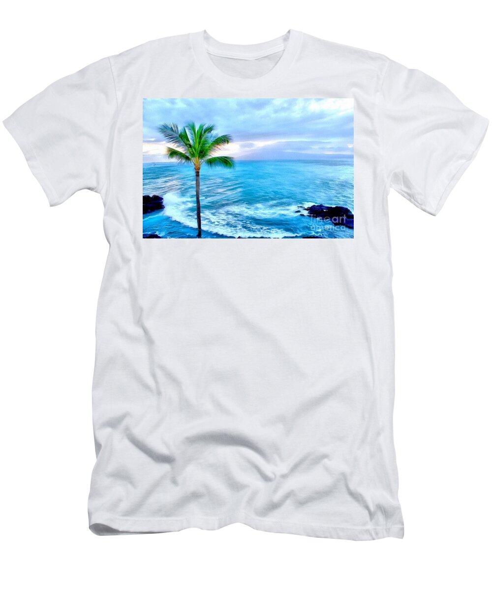 Beach T-Shirt featuring the photograph Tranquil Escape by Krissy Katsimbras