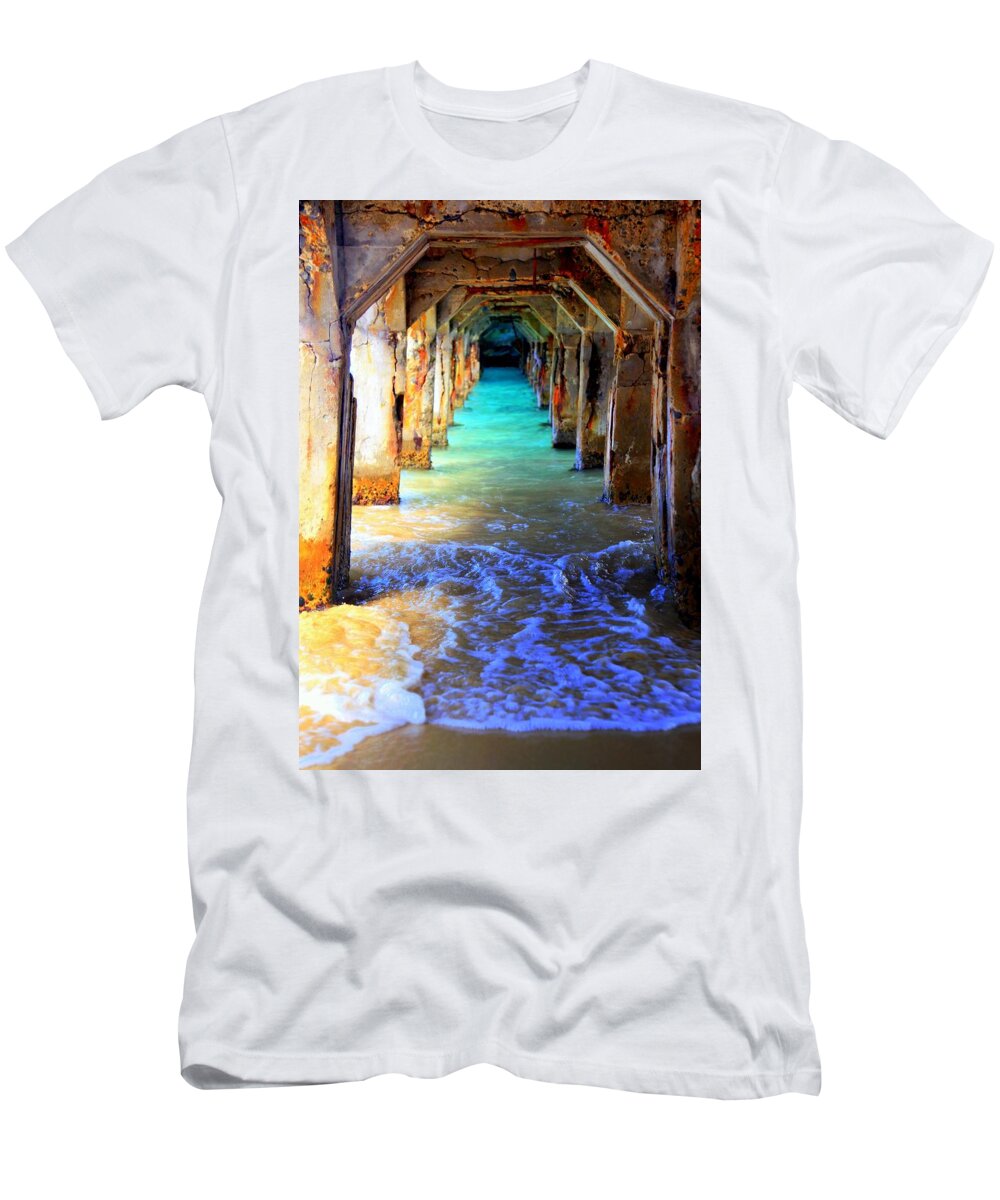 Beach T-Shirt featuring the photograph Tranquility by Karen Wiles