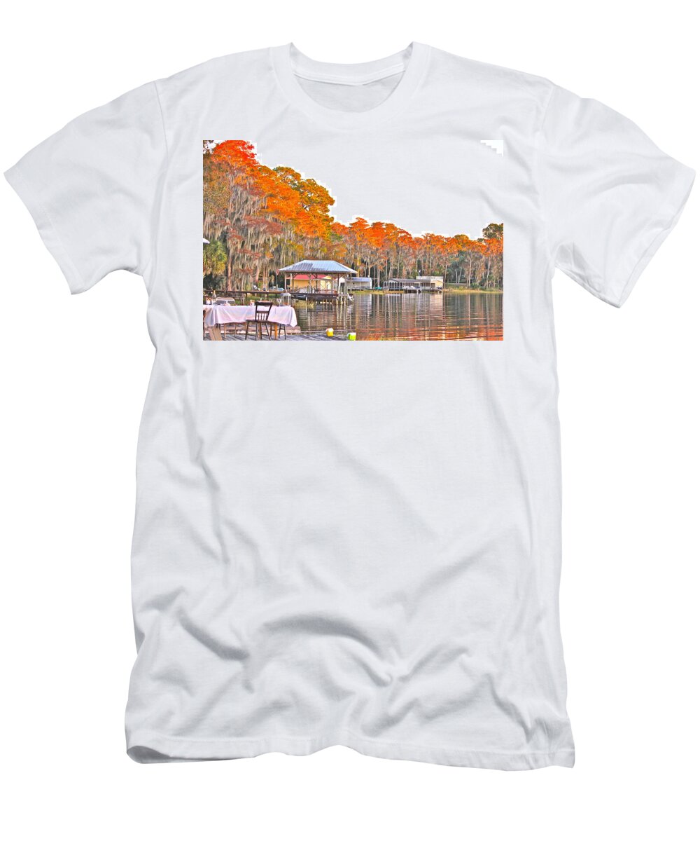 All Products T-Shirt featuring the photograph Trees By The Lake by Lorna Maza