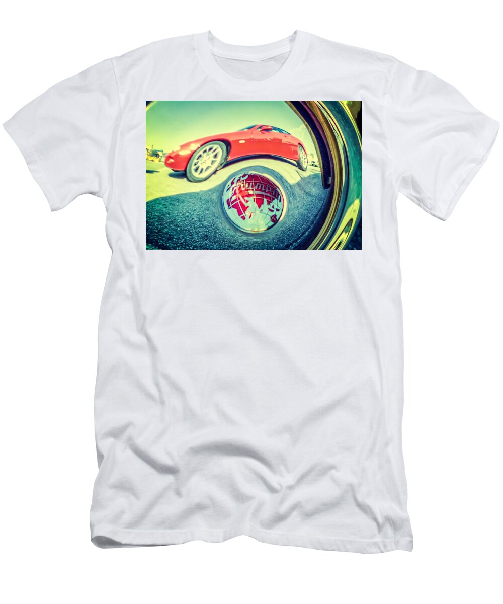 Retro T-Shirt featuring the photograph Triumph and Jaguar by Spikey Mouse Photography