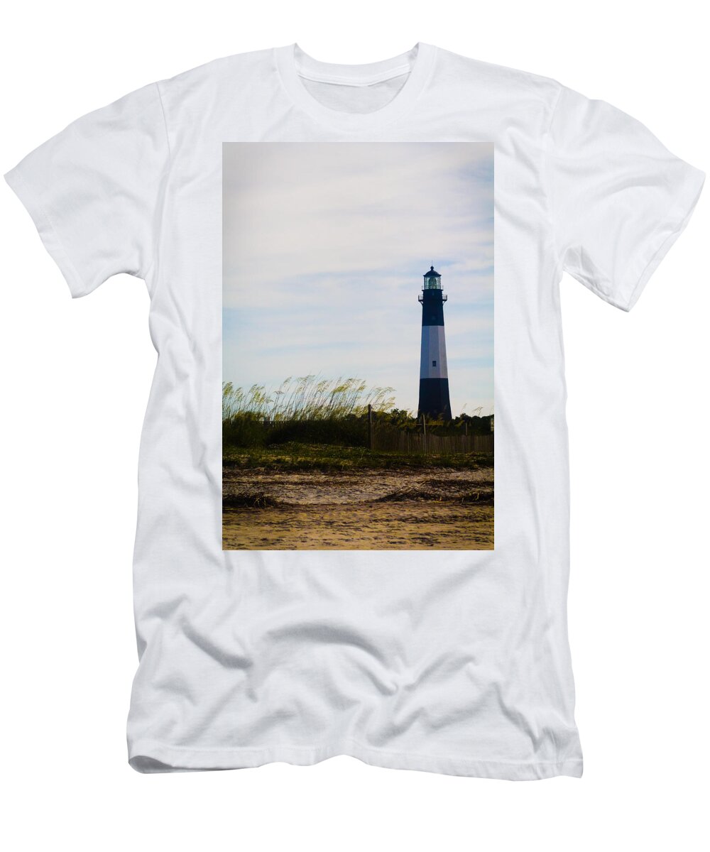 Tybee T-Shirt featuring the photograph Tybee Island Lighthouse by Jessica Brawley