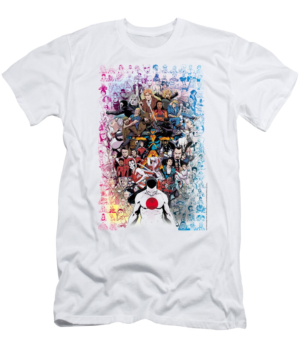  T-Shirt featuring the digital art Valiant - Everybodys Here by Brand A