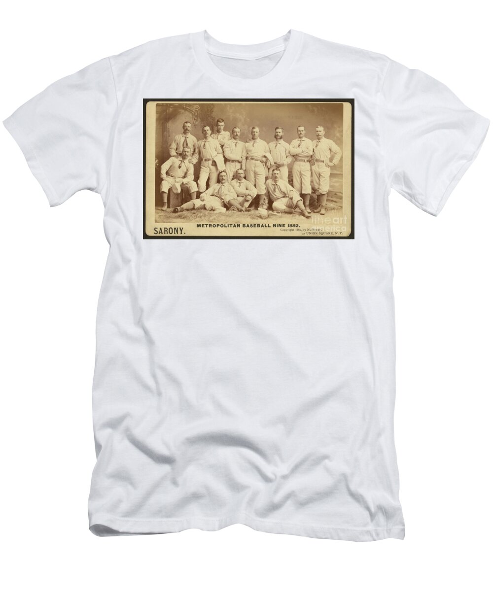 Sport T-Shirt featuring the photograph Vintage Photo of Metropolitan Baseball Nine Team in 1882 by Vintage Collectables