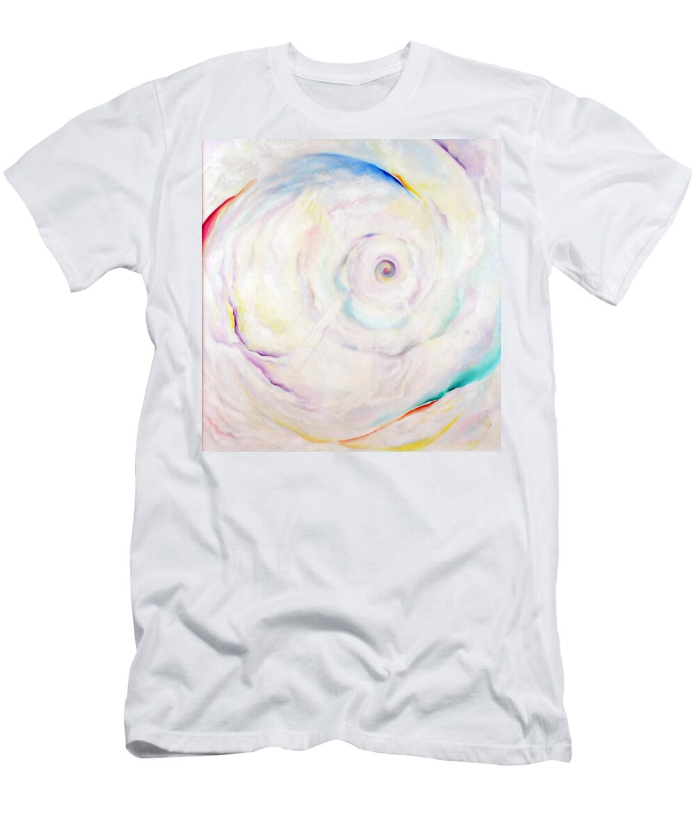 Clouds T-Shirt featuring the painting Virgin Matter by Anne Cameron Cutri