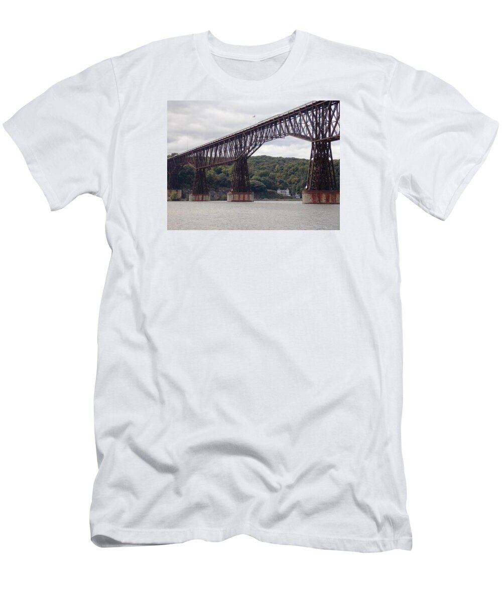 Walkway T-Shirt featuring the photograph Walkway Over the Hudson by Nina Kindred