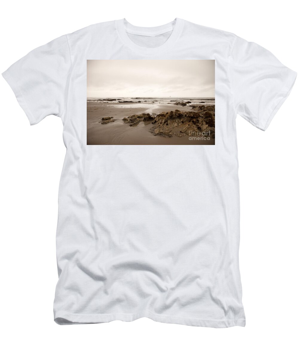 california Beach T-Shirt featuring the photograph Wandering by Amanda Barcon
