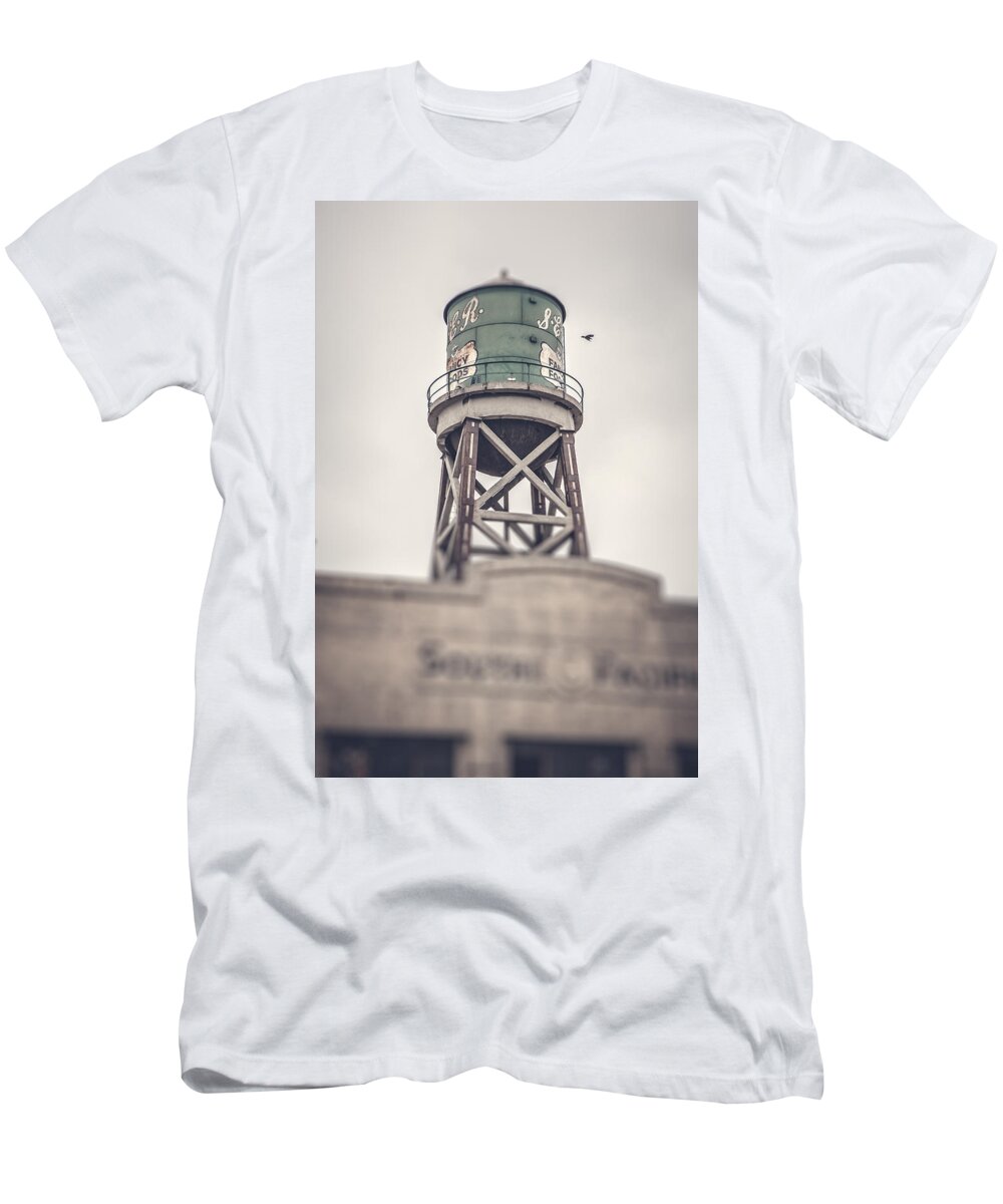 Abandoned T-Shirt featuring the photograph Water Tower by Yo Pedro