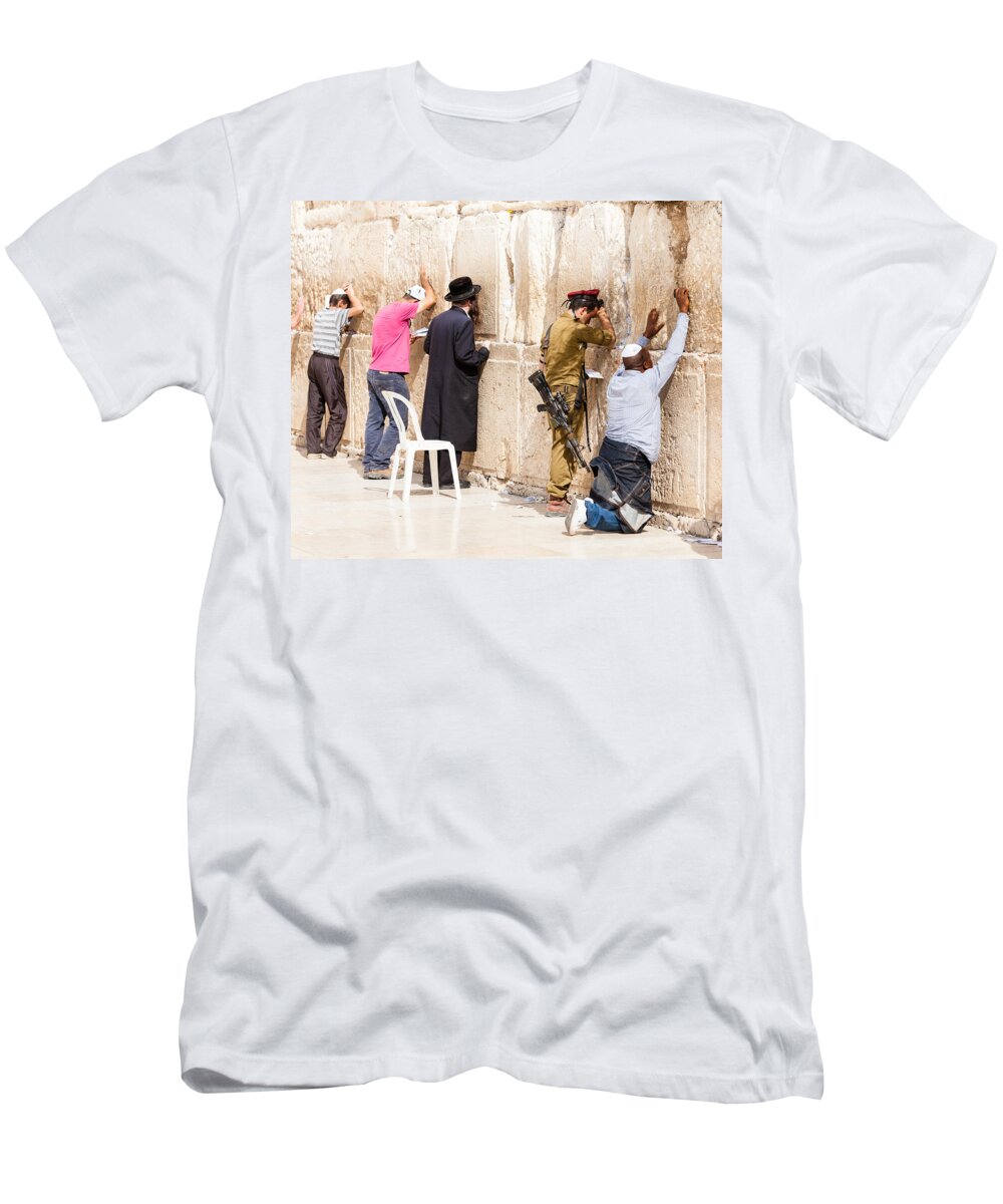 Western Wall T-Shirt featuring the photograph Western Wall by Alexey Stiop