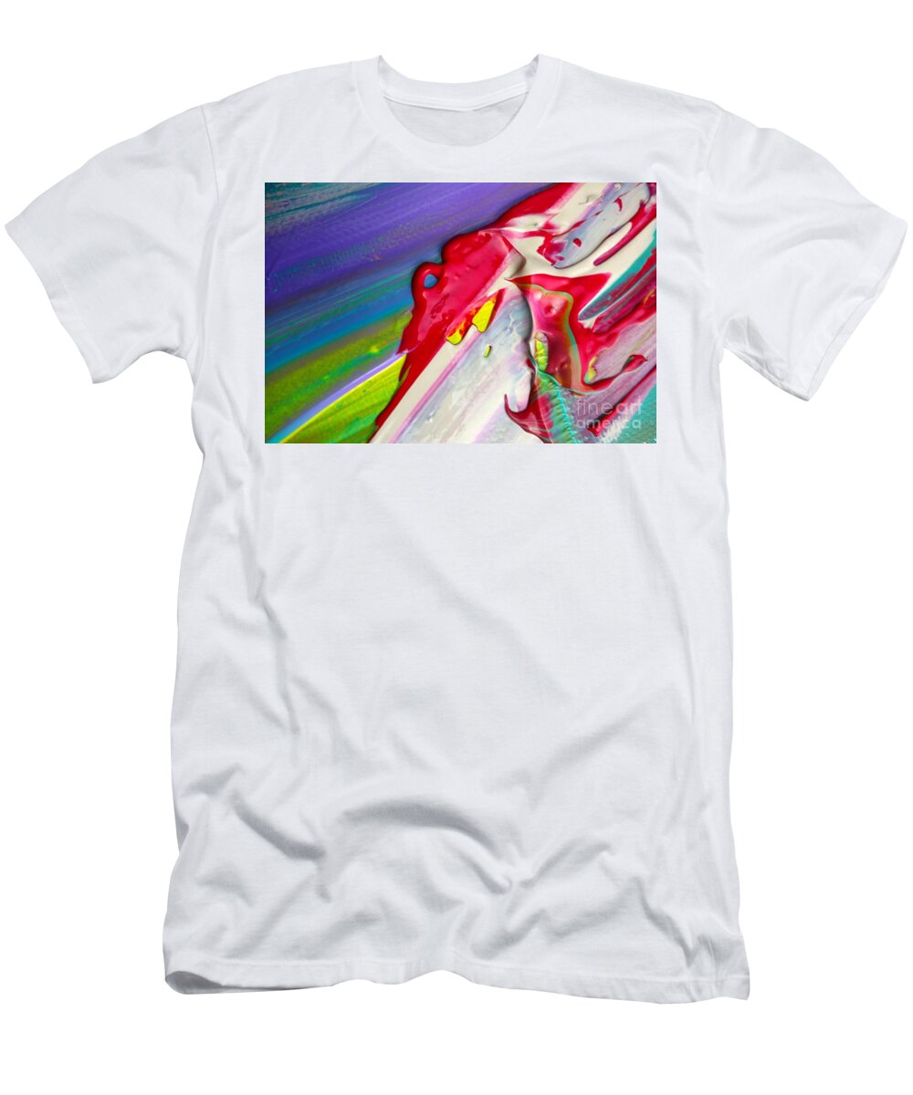 Paint T-Shirt featuring the painting Wet Paint 24 by Jacqueline Athmann