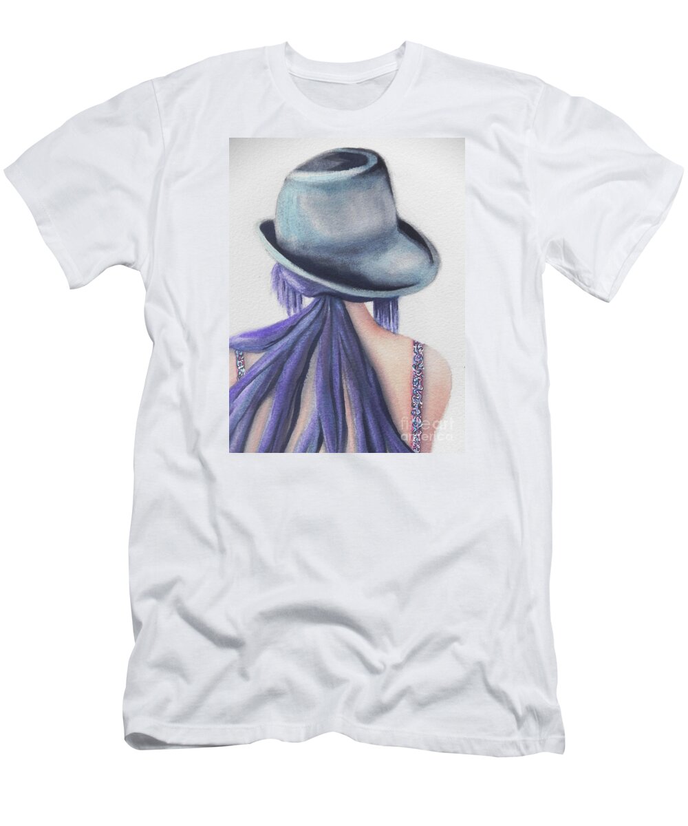 Fine Art Painting T-Shirt featuring the painting What Lies Ahead Series by Chrisann Ellis