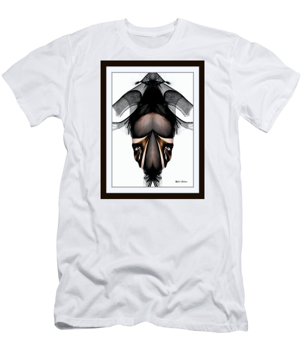 Abstract T-Shirt featuring the painting What you see is what you get? by Rafael Salazar