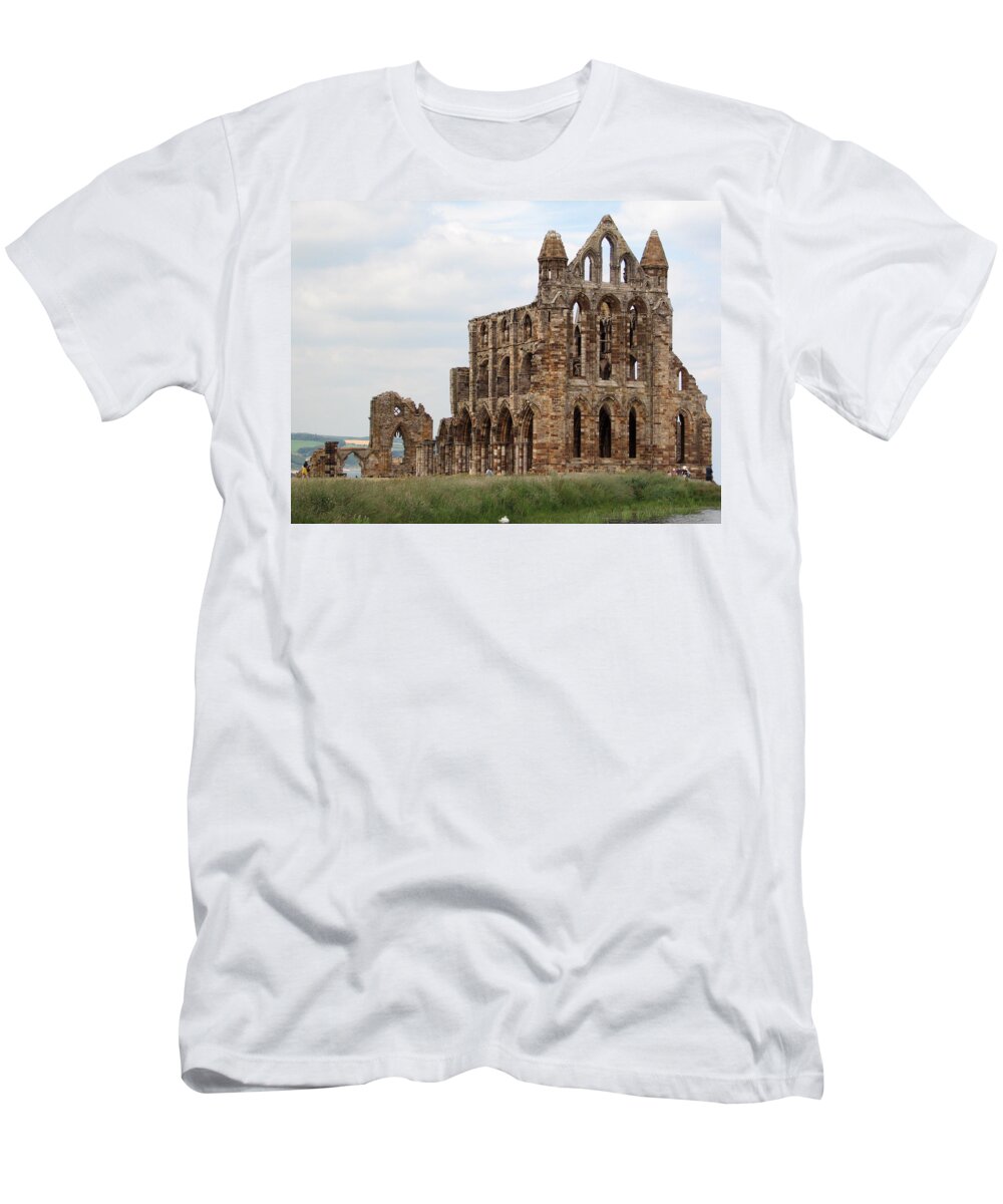 Whitby T-Shirt featuring the photograph Whitby Abbey by Sue Leonard