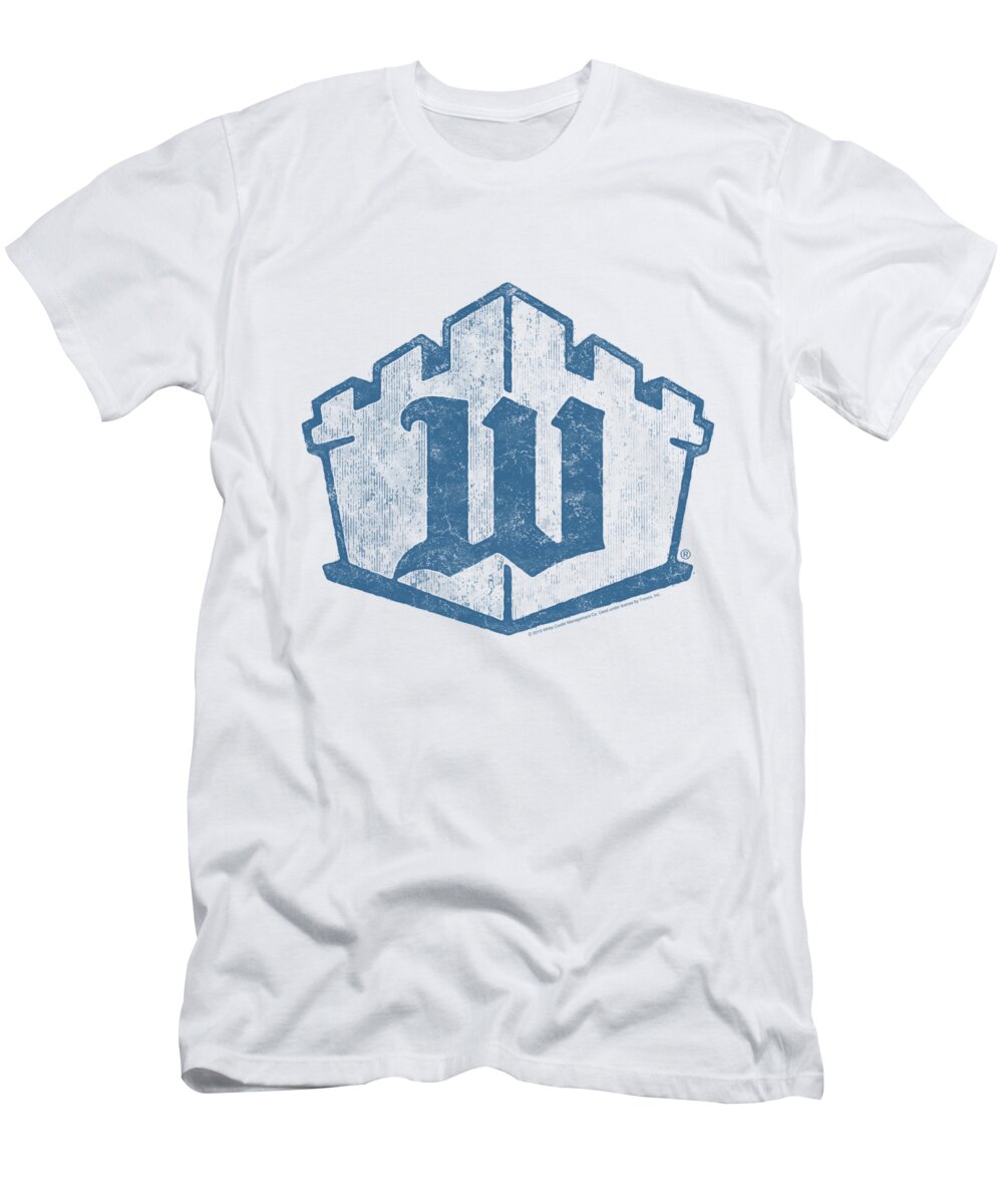 White Castle T-Shirt featuring the digital art White Castle - Monogram by Brand A